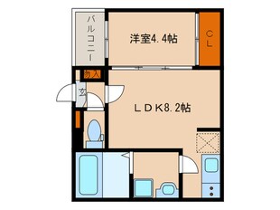 ハーモニーテラス外新町の物件間取画像